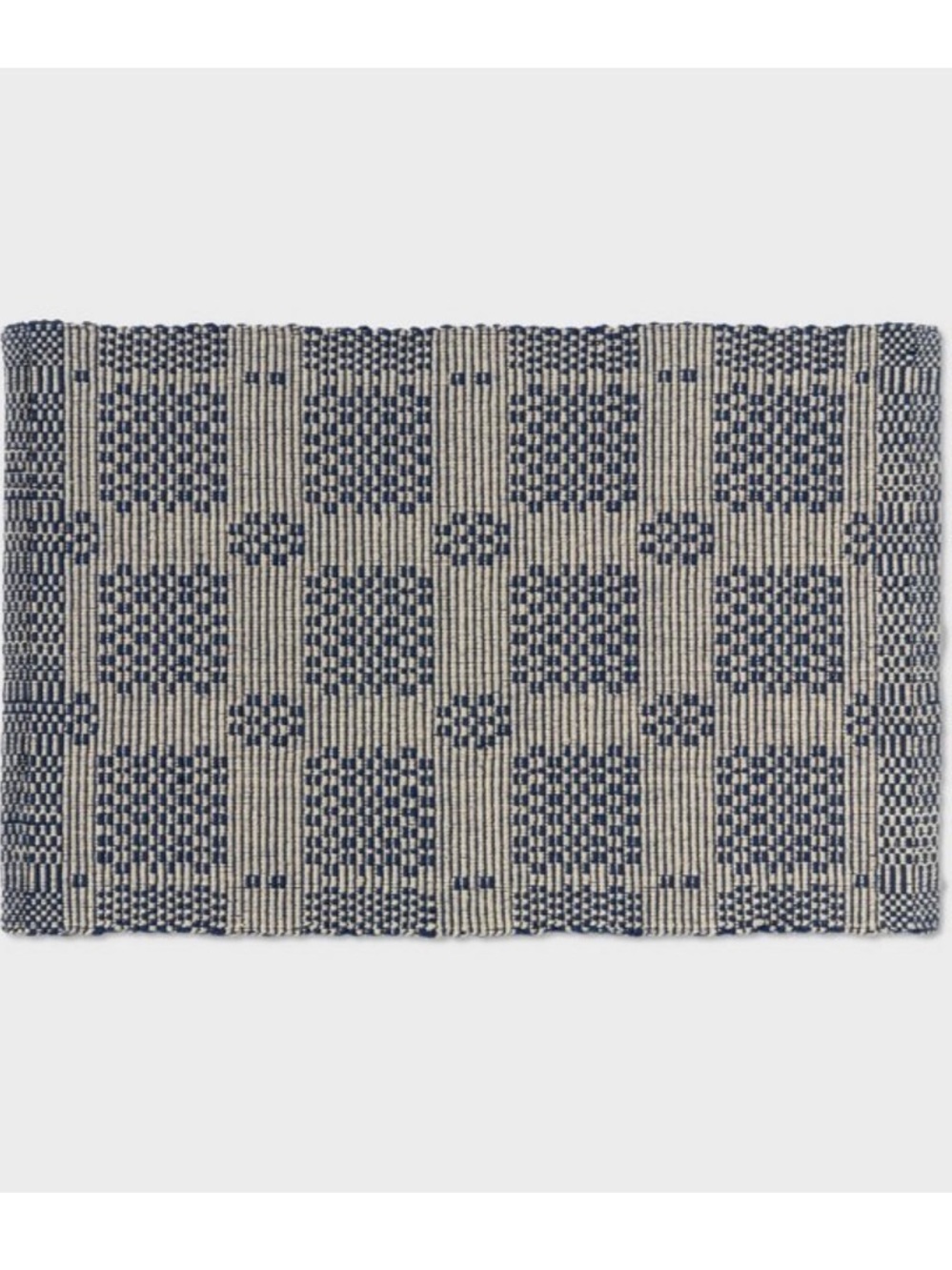 THRESHOLD NWT 20"×30" Americana Geo Bath Rug -Khaki/Navy